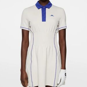 BRAND NWT J LINDEBERG NELLY LADIES GOLF DRESS MOONBEAM SIZE SMALL